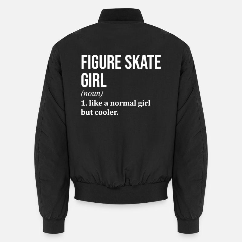 Eiskunstlauf - Unisex Bomberjacke - Schwarz