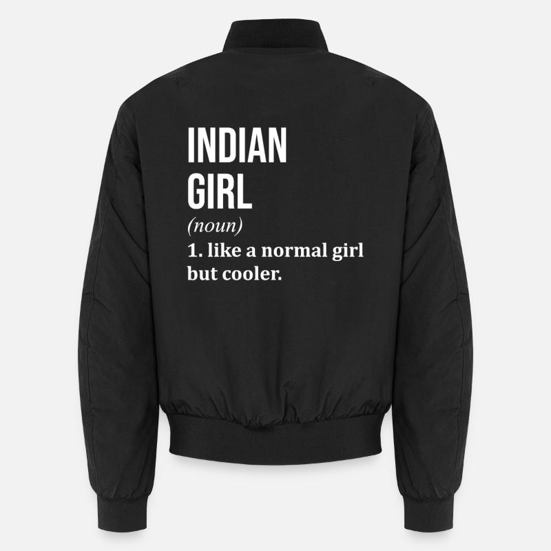 Indien - Unisex Bomberjacke - Schwarz