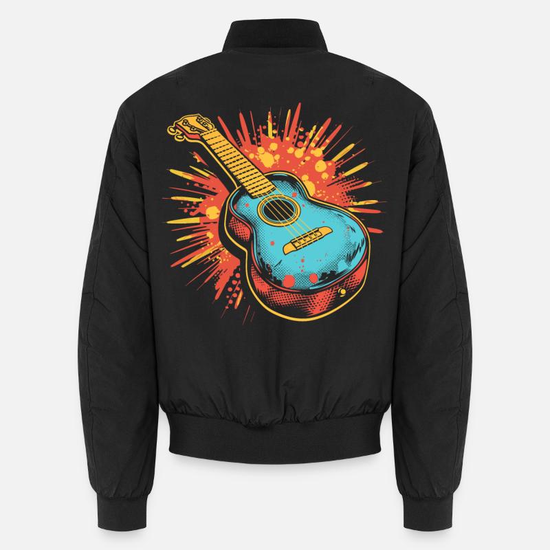 Ukulele Grafik Unisex Bomberjacke