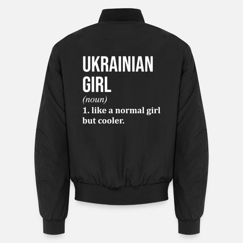 Ukraine - Bomber unisexe - noir