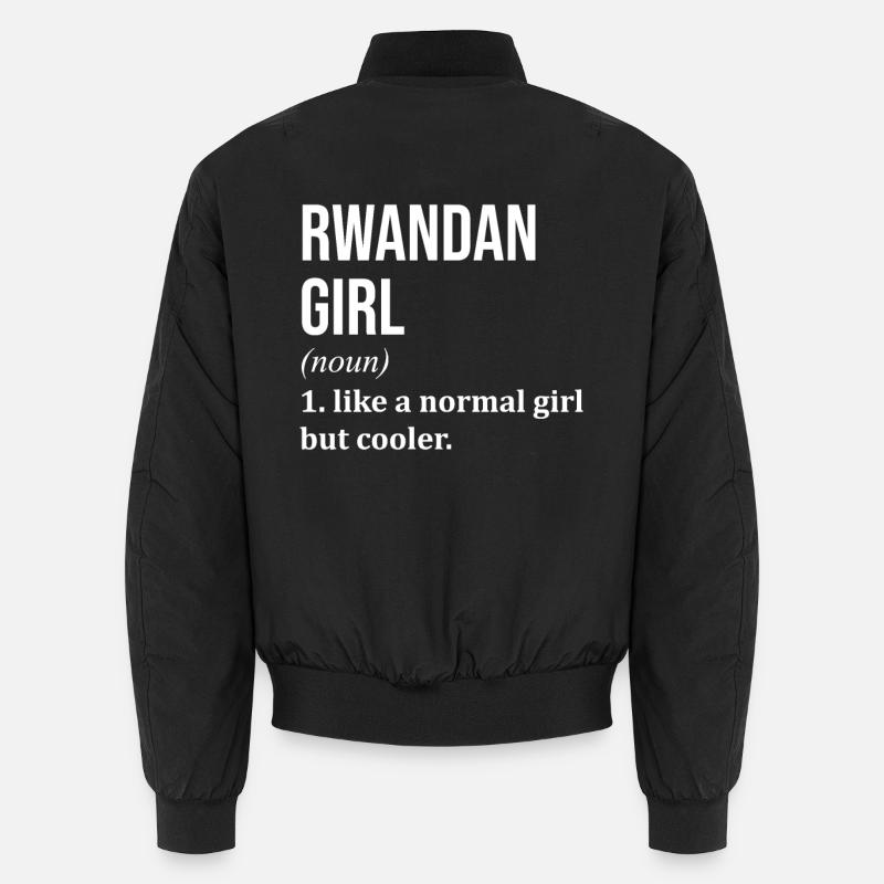 Rwanda - Unisex Bomber Jacket - black