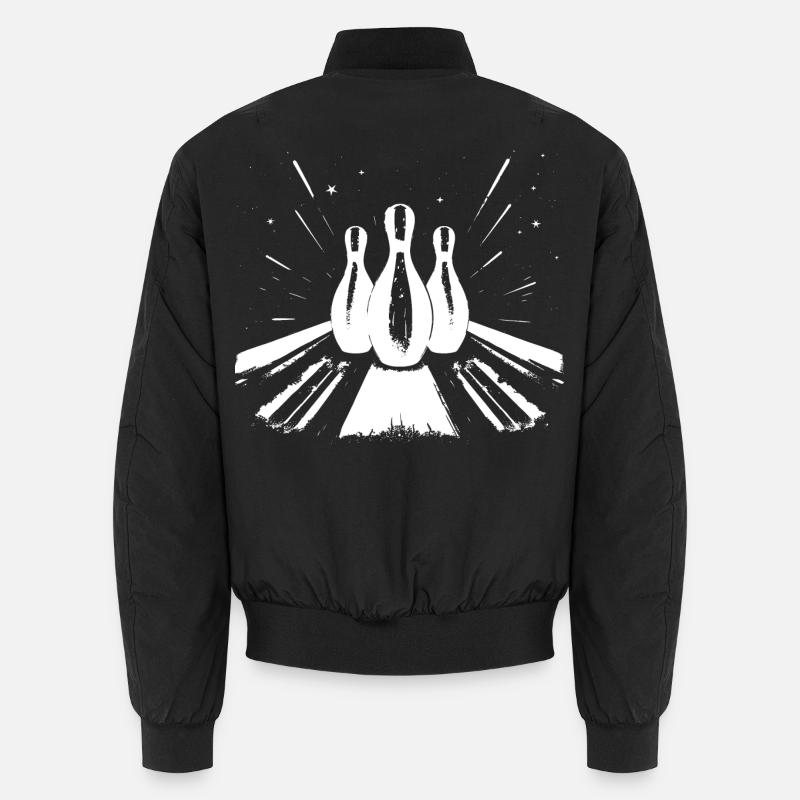 Bowling - Unisex Bomber Jacket - black