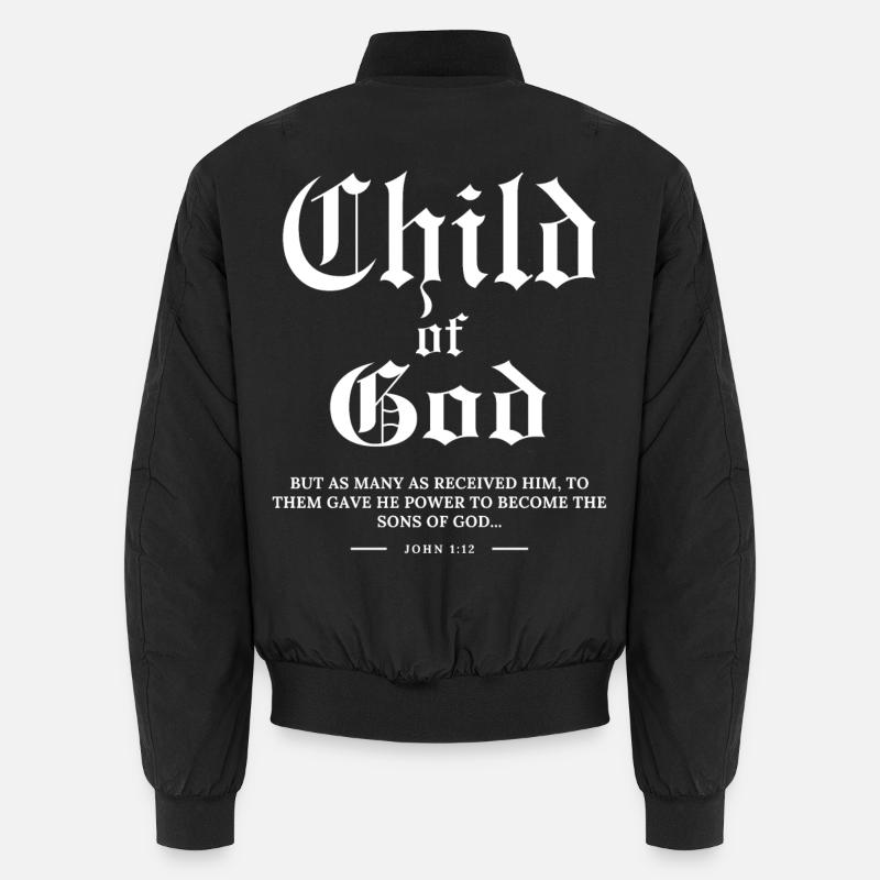 Ich bin ein Kind Gottes Unisex Bomberjacke