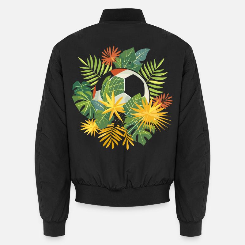 Fußball Comic Unisex Bomberjacke