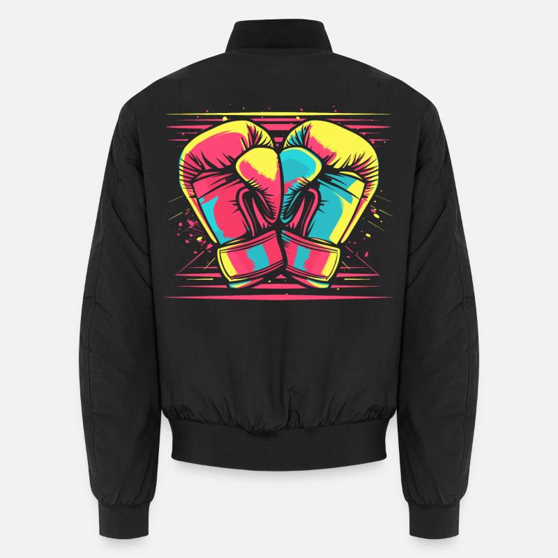 Boxing Gloves Comic Look Unisex Bomber Jacket