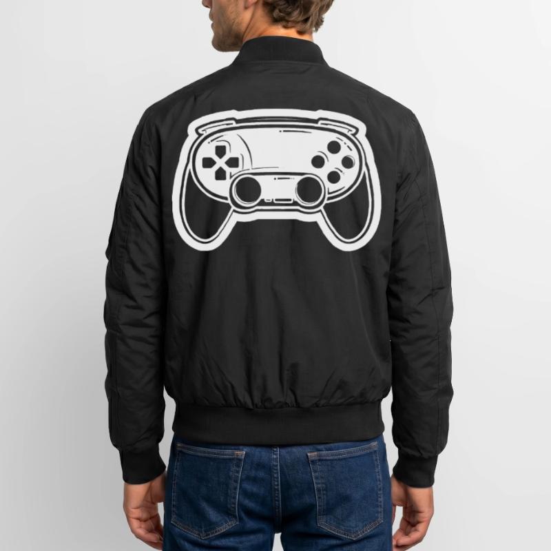 Dessin de manette de jeu vidéo Bomber unisexe