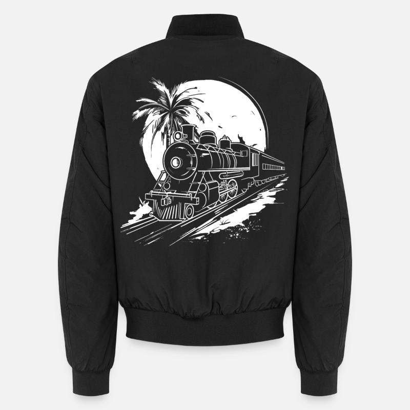 Railway Graphic Unisex Bomber Jacket