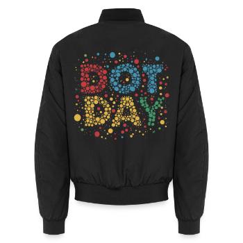 JOURNÉE DU POINT DE VUE - Bomber unisexe - noir - Dos - AI Model Male 185 light (185cm)