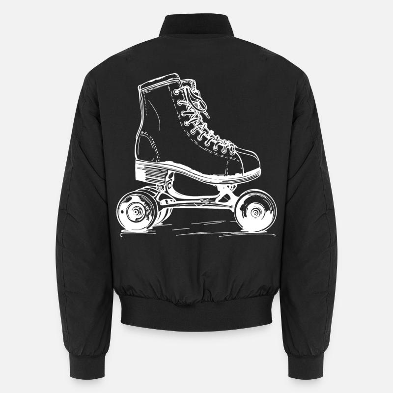Roller Skates Drawing Unisex Bomber Jacket