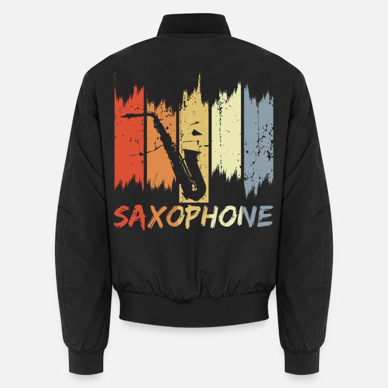 Saxophoniste vintage Bomber unisexe