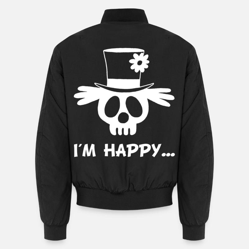 Clown Skull (White) Unisex Bomber Jacket