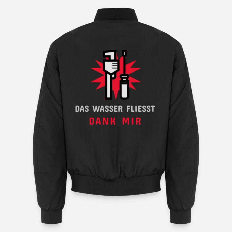 Das Wasser Fließt Dank Mir Unisex Bomberjacke