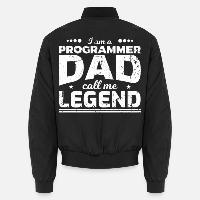 Papa codeur - Bomber unisexe - noir