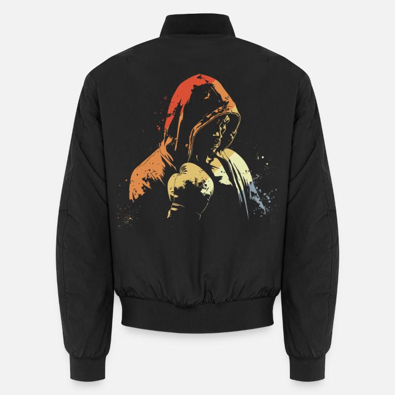 Retro Kickboxen Unisex Bomberjacke