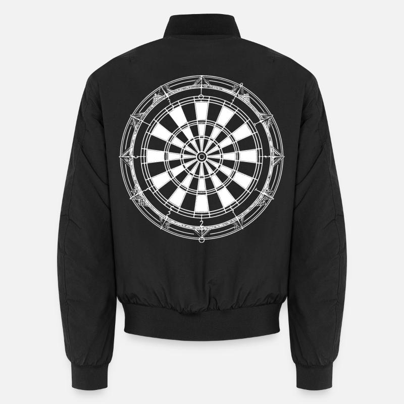 Dartscheibe Skizze Unisex Bomberjacke