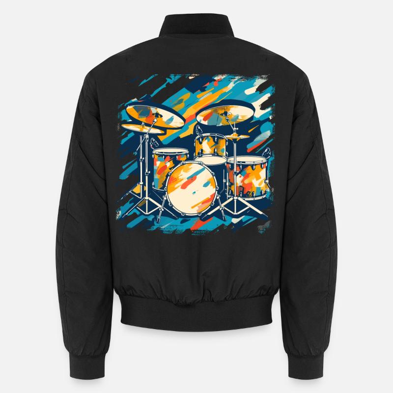 Drum Portrait Unisex Bomber Jacket