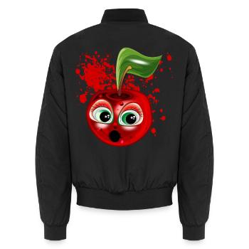 HALLOWEEN KOSTÜME KIRSCHEN - Unisex Bomberjacke - Schwarz - Hinten - AI Model Male 185 light (185cm)