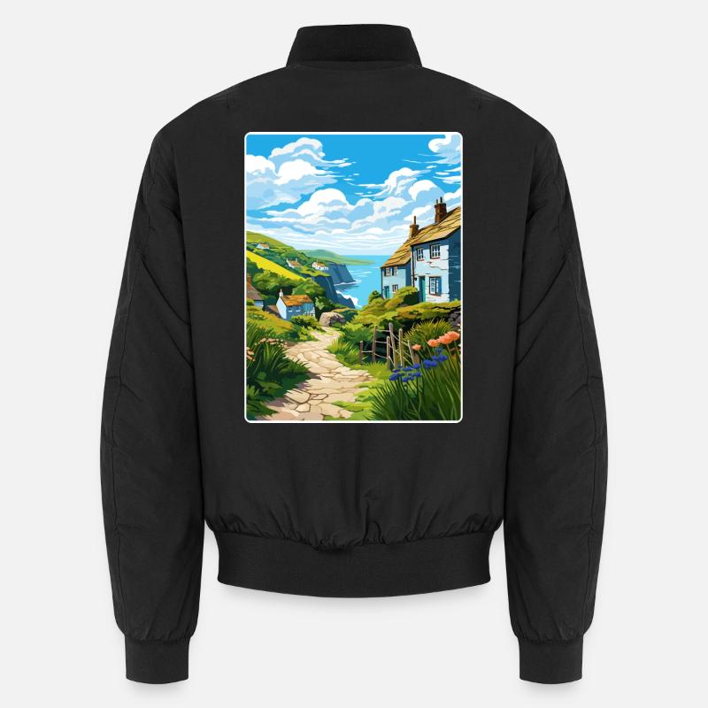Cadgwith Cornouailles Angleterre Affiche de voyage souvenir Bomber unisexe