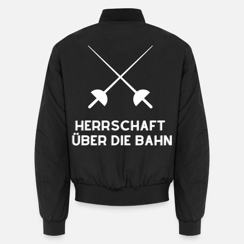 Herrschaft auf der Fechtbahn - Unisex Bomberjacke - Schwarz
