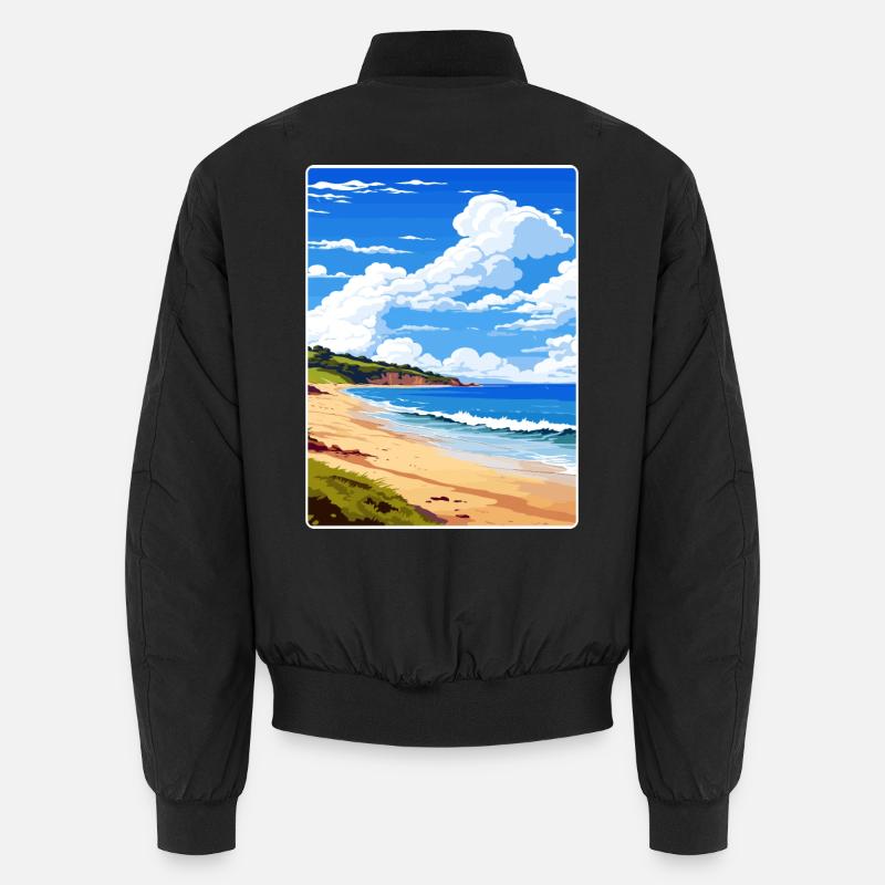 Maenporth Cornouailles Angleterre Affiche de voyage souvenir Bomber unisexe