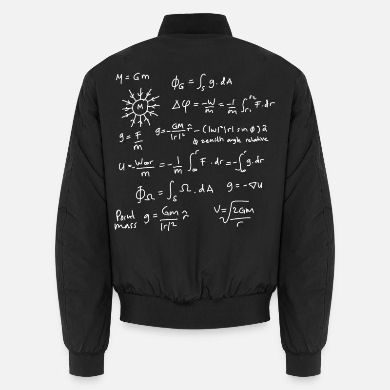 Physik Gleichungen Entfesselt - Unisex Bomberjacke - Schwarz