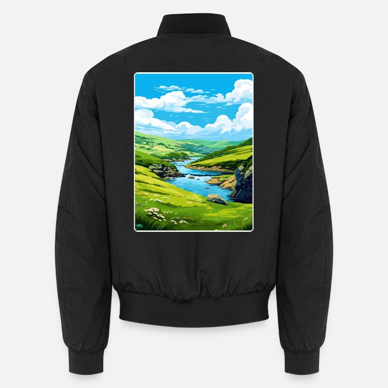 Boscastle Cornouailles Angleterre Affiche de voyage souvenir Bomber unisexe