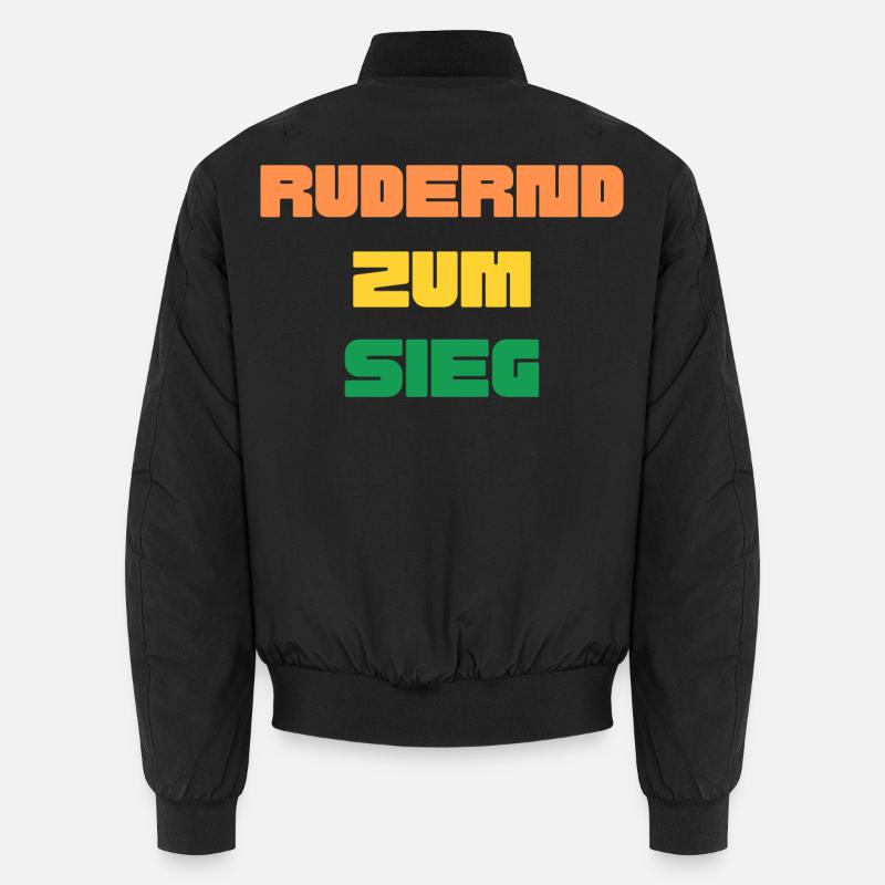 Rudernd zum Sieg - Unisex Bomberjacke - Schwarz