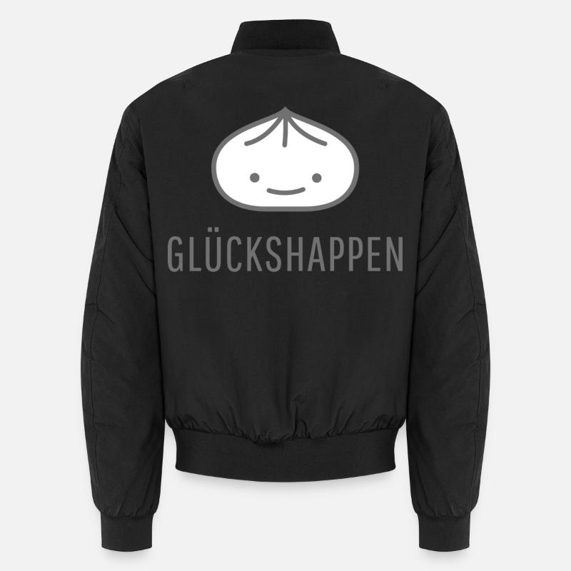 Happy dumplings - Unisex Bomber Jacket - black