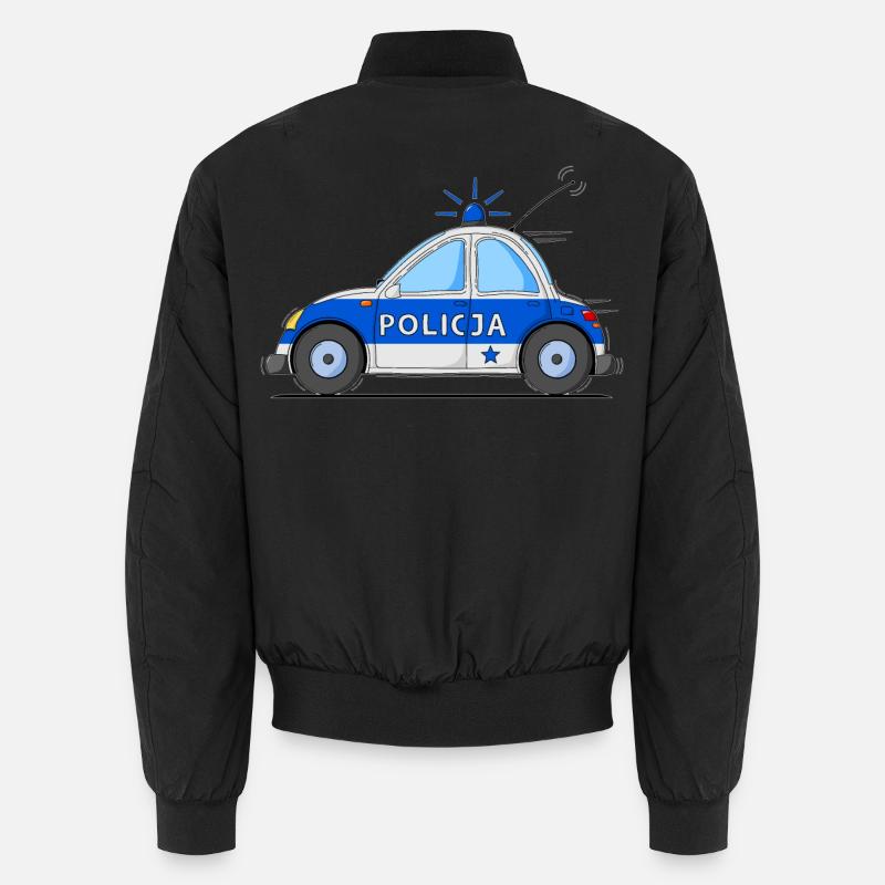 Polizeiauto Policja Blau Unisex Bomberjacke