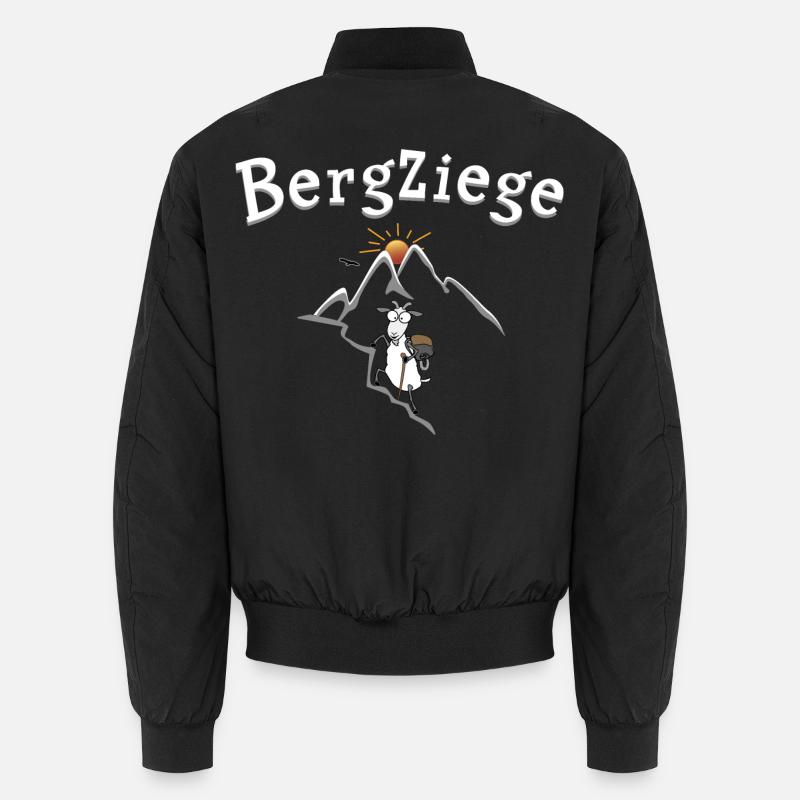 Wander Bergziege - Unisex Bomberjacke - Schwarz