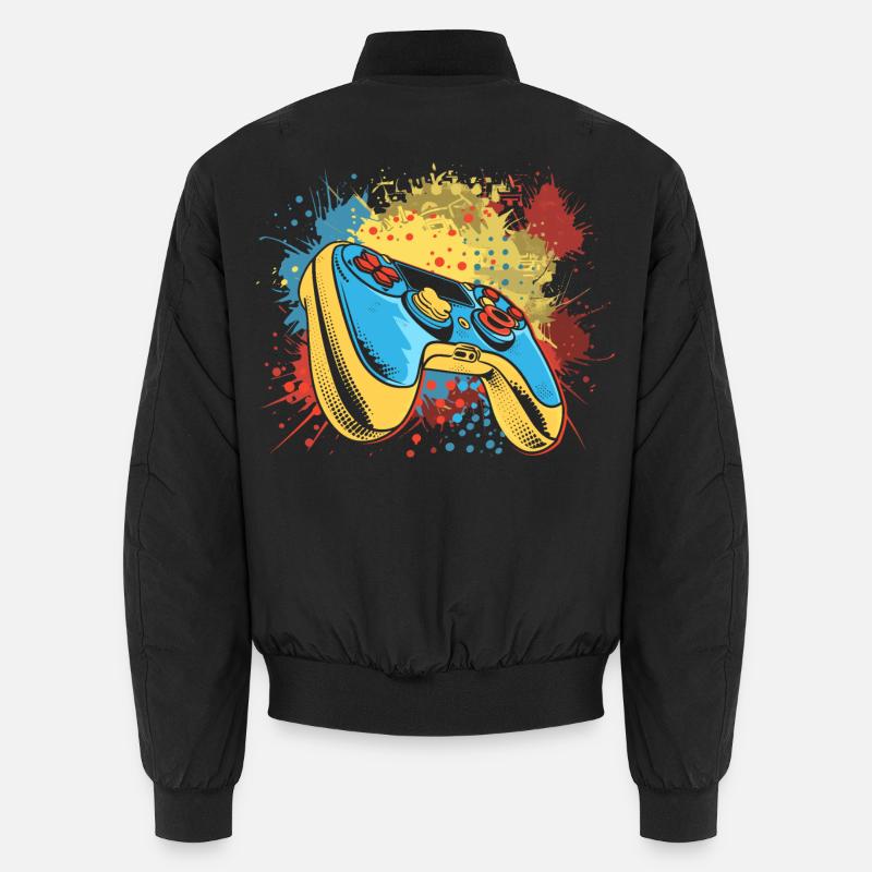 Gaming Graffiti - Unisex Bomberjacke - Schwarz