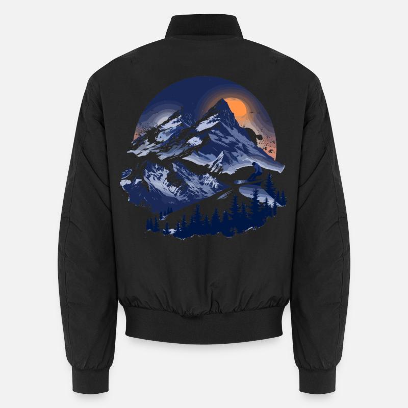 Snowboarding Grafik Unisex Bomberjacke
