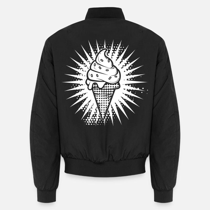 Cornet de crème glacée Dessin Bomber unisexe
