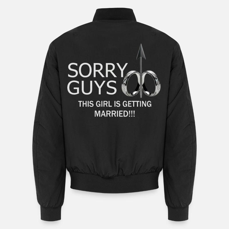 Mädchen wird Heiraten - Unisex Bomberjacke - Schwarz