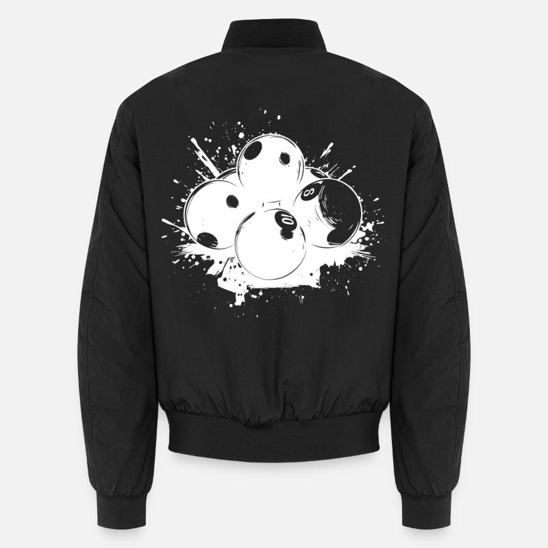 Billardkugeln Graffiti - Unisex Bomberjacke - Schwarz