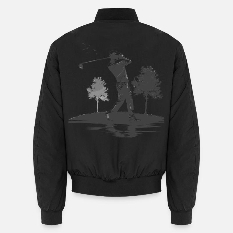 Golfer Grafik Unisex Bomberjacke