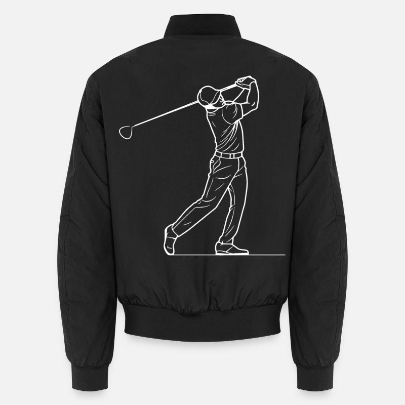 Golfer Sketch Unisex Bomber Jacket