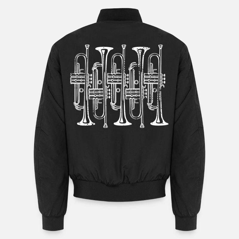 Trompete - Unisex Bomberjacke - Schwarz