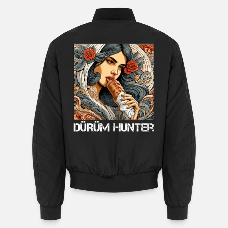 Dürüm Jäger Kebab Geschenk - Unisex Bomberjacke - Schwarz