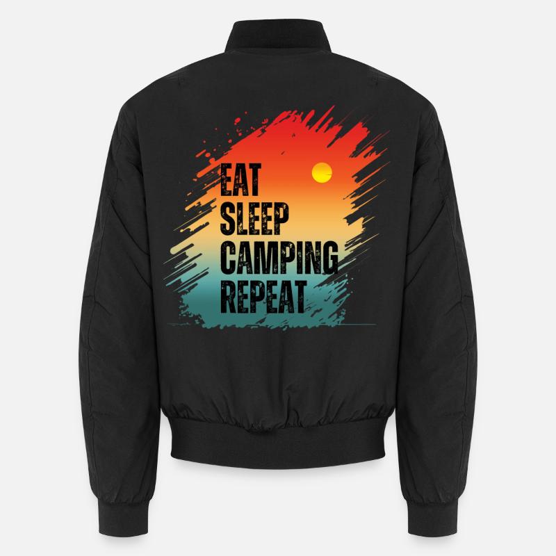 MANGER DORMIR CAMPING RÉPÉTER Bomber unisexe