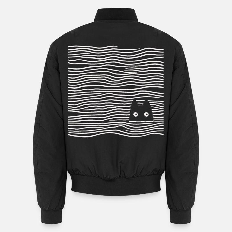 Katze im Meer Unisex Bomberjacke