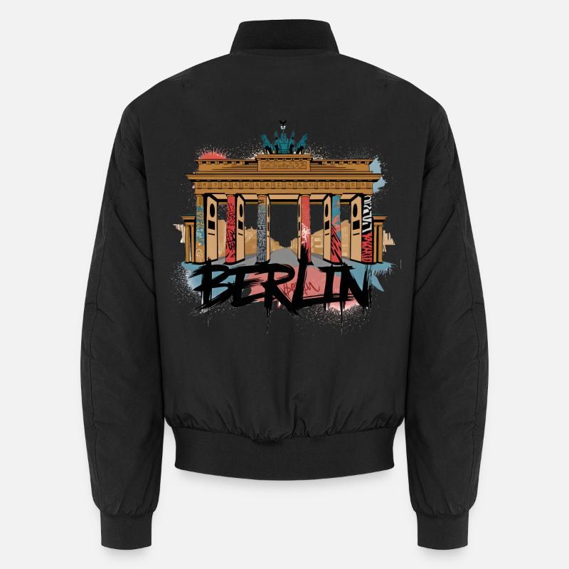 Urban Berlin Style – Brandenburg Gate Unisex Bomber Jacket