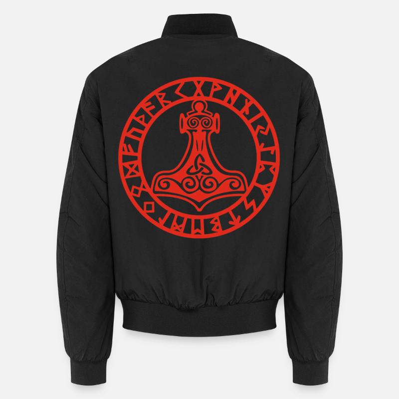 Marteau viking rouge Bomber unisexe