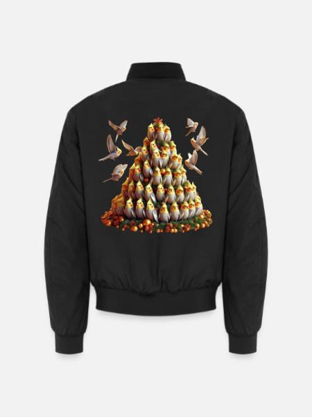 Weihnachtsbaum (02) - Unisex Bomberjacke - Schwarz