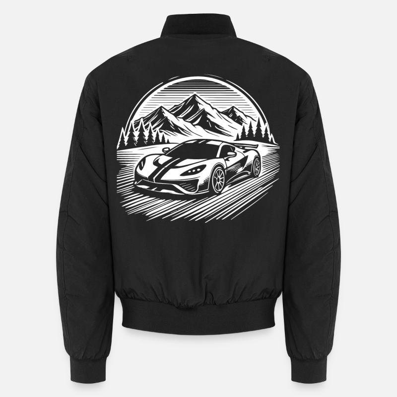 Silhouette Oldtimer Retro-Oldtimer T-Shirt Unisex Bomberjacke