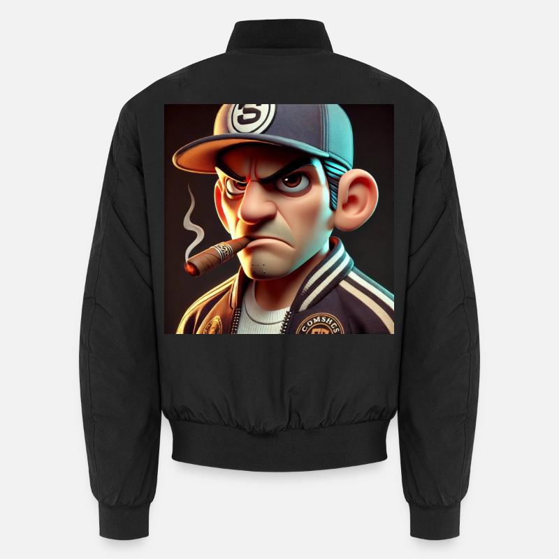 Angry man - Unisex Bomberjacke - Schwarz