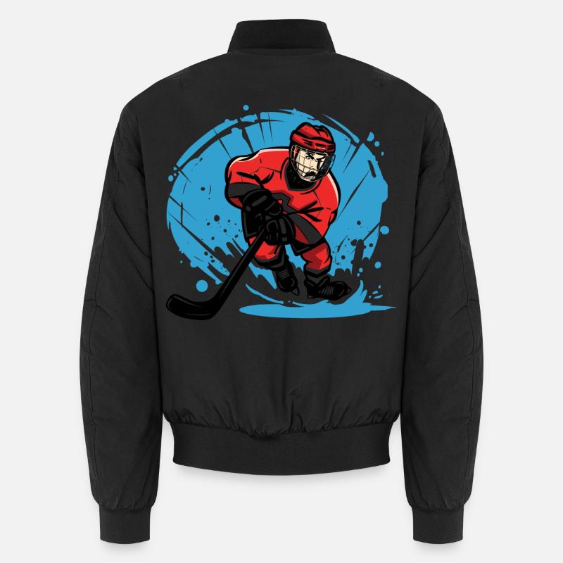 Eishockeyspieler Unisex Bomberjacke