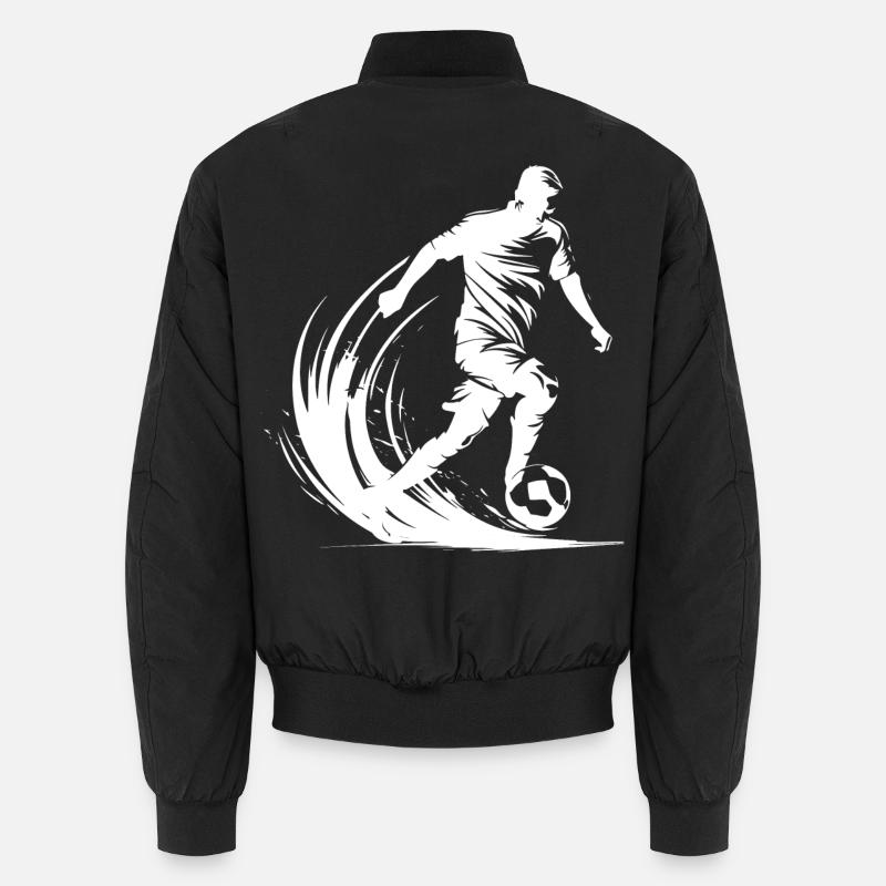 Soccer Player Graphic Unisex Bomber Jacket