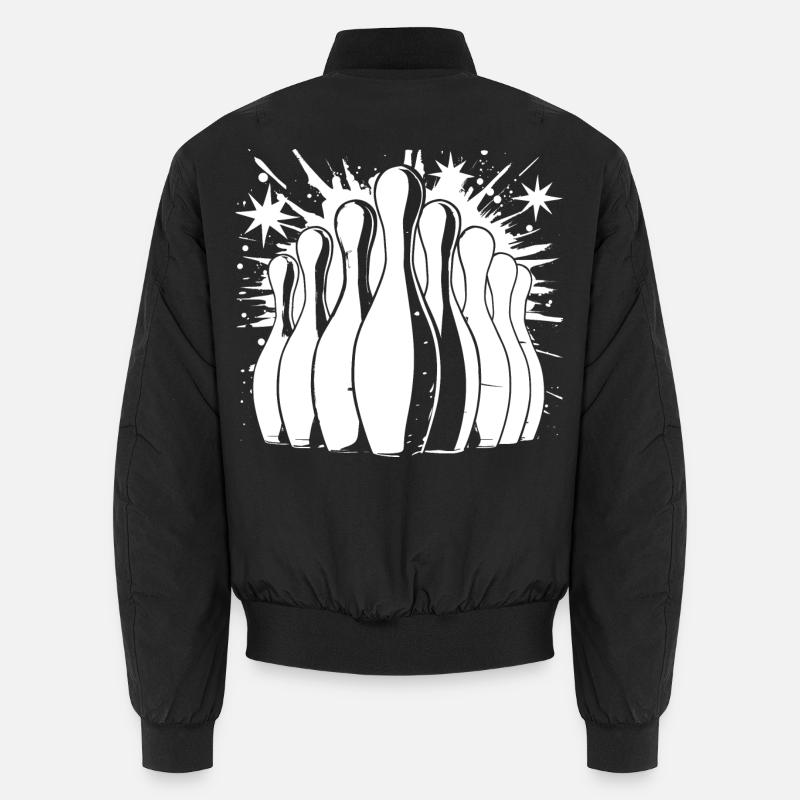 Bowling - Unisex Bomberjacke - Schwarz