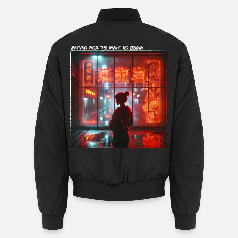 Japan Mood Anime - Unisex Bomber Jacket - black